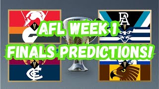 AFL Finals series Week 1 predictions [upl. by Kylila]