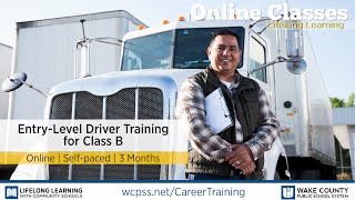 Career Training Certificates  EntryLevel Driver Training ELDT for Class B [upl. by Primalia]