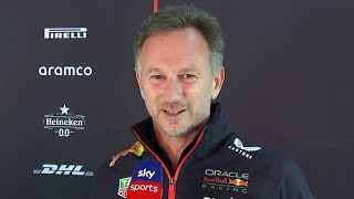 Christian Horner Friday Interview F1 Belgian GP 2023 Media Pen [upl. by Grover]