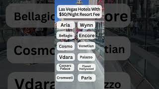 Las Vegas Hotels With 50 Night Resort Fee [upl. by Eigger574]