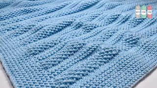 How to Knit the quotTobyquot Baby Blanket [upl. by Llewxam679]