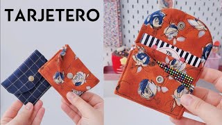 🎁 Cómo hacer un TARJETERO o CARTERA de tela paso a paso  CARTERAS DE TELA [upl. by Bartholomeo791]