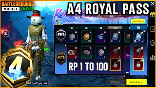 NEW A4 ROYAL PASS IN BGMI  FREE MATERIAL AND UPGRADABLE WEAPON  Kumari Gamer [upl. by Whitney]