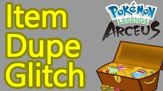 Pokemon Legends Arceus item duplication cheat [upl. by Garry]