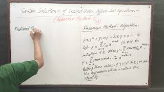 Series Solutions of Second Order Differential Equations 7Frobenius Method 1by Yogendra B Singh [upl. by Culhert]