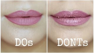 Liquid Lipstick Mistakes to Avoid  Dos and Donts [upl. by Watts531]