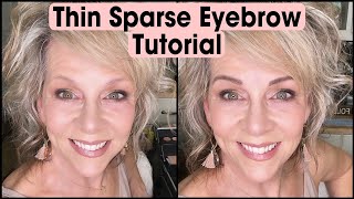 Thin Sparse Eyebrow Tutorial [upl. by Northington]