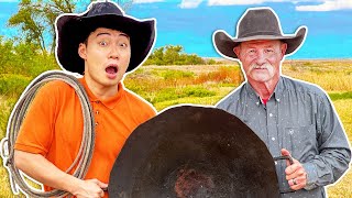 Uncle Roger Learn INSANE Cowboy Cooking ft CowboyKentRollins [upl. by Anecuza633]