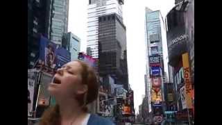 Street Kirtan Times Square NY  Jahnavi Harrison [upl. by Adelbert768]