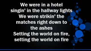 Kenny Chesney feat Pink Setting the World on Fire Lyrics [upl. by Grosberg]