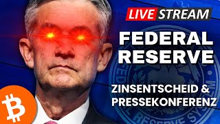 🔴 BITCOIN LIVE  FED Zinsentscheid  Unerwartete Wende [upl. by Hernandez]