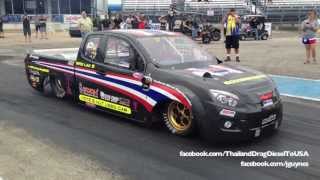 Team Thailand Diesel Drag  82  164mph HD [upl. by Homer]