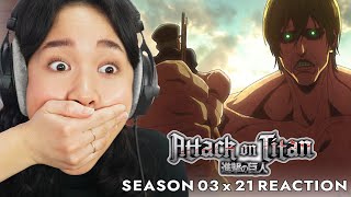 THE ATTACK TITAN  Attack on Titan Reaction  S3 Ep 21 quotAttack Titanquot [upl. by Itch691]