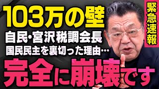 【緊急速報】１０３万円の壁問題で国民民主に手の平返しした自民党の宮沢洋一税調会長について須田さんが話してくれました（虎ノ門ニュース） [upl. by Irmina736]