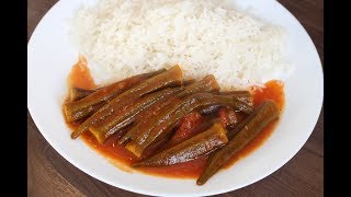 best way to cook lady fingersokra bamia iraqi kurdish food أطيب وأسهل طريقه طبخ باميه عراقيه [upl. by Linnea]