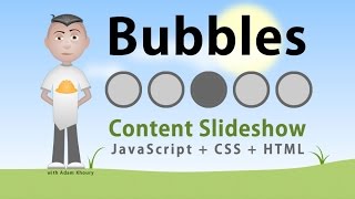 Bubbles Content Slideshow Application JavaScript CSS HTML [upl. by Malca800]