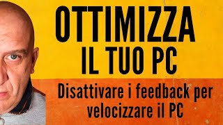 ⚡ Velocizza il tuo PC ⚡ Disattiva i feedback Microsoft subito ⏱️ [upl. by Marguerite]