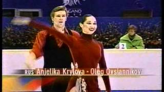 Krylova amp Ovsiannikov RUS  1998 Nagano Ice Dancing Compulsory Dance No 2 [upl. by Llabmik225]