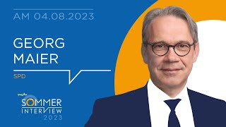 Sommerinterview 2023 mit Georg Maier SPD  MDR THÜRINGEN  MDR [upl. by Gaige]