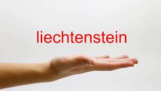 How to Pronounce liechtenstein  American English [upl. by Four]