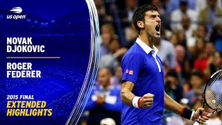 Novak Djokovic vs Roger Federer Extended Highlights  2015 US Open Final [upl. by Ardnuaet]