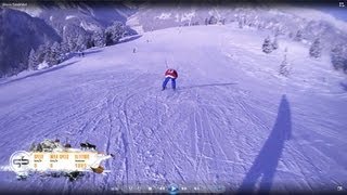 Ahorn die gesamte Talabfahrt 55 km in 7 min Mayrhofen Österreich Ski Snowboard Harakiri Vans [upl. by Dorca]