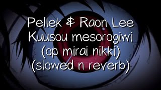 pellek amp raon lee  kuusou mesorogiwi op mirai nikki slowed n reverb [upl. by Nel]