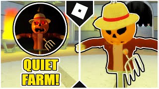 How to get quotQUIET FARMquot BADGE  SCARECROW MORPH in ACCURATE PIGGY ROLEPLAY ROBLOX [upl. by Anyaled]