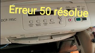 ❌Imprimante Brother DCP195 Résolution ERREUR 50❌ [upl. by Anni453]