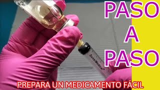 ✅CÓMO PREPARAR y DILUIR un MEDICAMENTO PASO A PASO✅ [upl. by Ycnej]