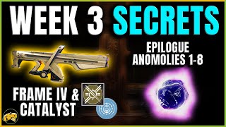 Destiny 2  CHOIR OF ONE Catalyst  Week 3 Secrets  Epilogue Anomalies 18  SECRET EMBLEM [upl. by Aimit]