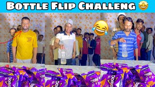 Bottle Flip challenge For Doritos 😄Don’t Miss The End 😄 Funny Challenge bottleflipchallange [upl. by Cobby]