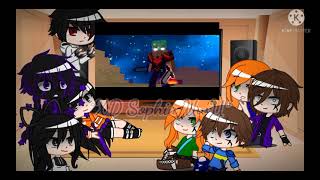 Minecraft charasters reactvto herobrines life my au [upl. by Uball687]