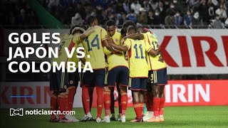 Goles del partido amistoso entre Japón vs Colombia [upl. by Htebiram]