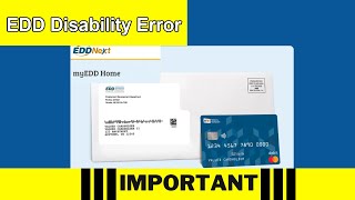 How to Fix California EDD Disability ERROR E 318 SDI Online Registration Guide [upl. by Sevart]