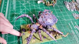 Fantasy Arachnarok Spider and Warpgnaw Verminlord Wash Painted Cheat [upl. by Budge]