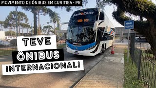 Movimento de ônibus na rodoviária de Curitiba  PR [upl. by Atnuahs]