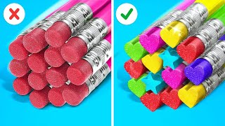 ASTUCES TIK TOK GÉNIALES POUR L’ÉCOLE  C’est la Rentrée  Bricolages et Créations DIY par 123 GO [upl. by Poucher]