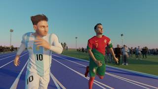 Messi VS Ronaldo 3D Speed Comparison [upl. by Anitnatsnok]