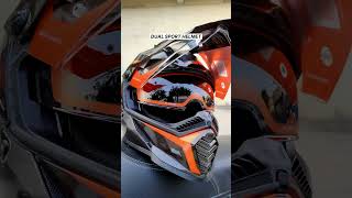 LS2 MX436 Pioneer Evo Dual Sport Helmet – Knight Titanium Orange  Bikester Global [upl. by Oiratno22]