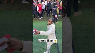 Former 49ers Lb Azeez AlShaair saying what’s up to the Faithful [upl. by Anailli]