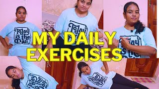 My daily exercises Tamil  தினசரி உடற்பயிற்சிகள்  Daily workout Tamil [upl. by Ytsim]