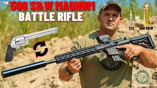 The Big Bore Battle Rifle 500 SampW Magnum AR15 [upl. by Burbank]