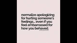 Normalize Apologizing [upl. by Haase]