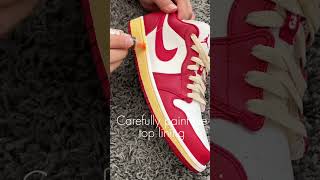 Midsole Stainer Ageing Pen  Jordan 1 Low Gym Red [upl. by Roselani500]