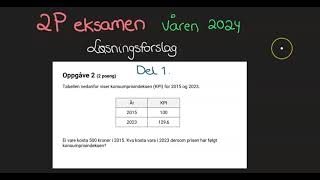 2P Eksamen KPI v 2024 [upl. by Ttezil]