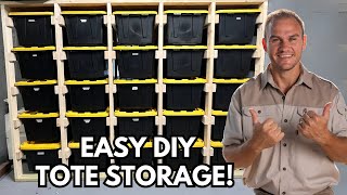 DIY Tote Storage Step By Step Guide For Floating Bins [upl. by Anairuy]