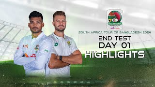 Bangladesh vs South Africa  Highlights  2nd Test  Day 1  South Africa tour of Bangladesh 2024 [upl. by Oilisab564]