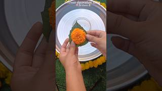 Diy flower decoration🪷✨️diy shorts diwali festival ytshorts trending shortsviral artshorts [upl. by Pestana]