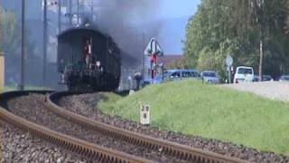 Züge unter Dampf 150 Jahre Turgi  Koblenz  Waldshut [upl. by Adnil]